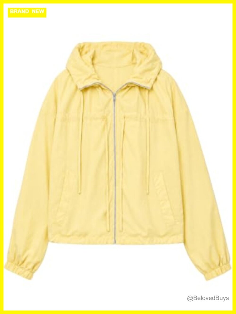 CHYRII Women's Lightweight Windbreaker Zip Up Hoodie Nylon Cropped
